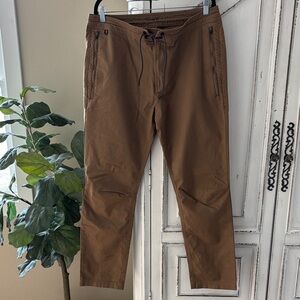Roark Pants Mens 34 Khaki Stretch Layover 2.0 Adventure Drawstring Outdoor *READ
